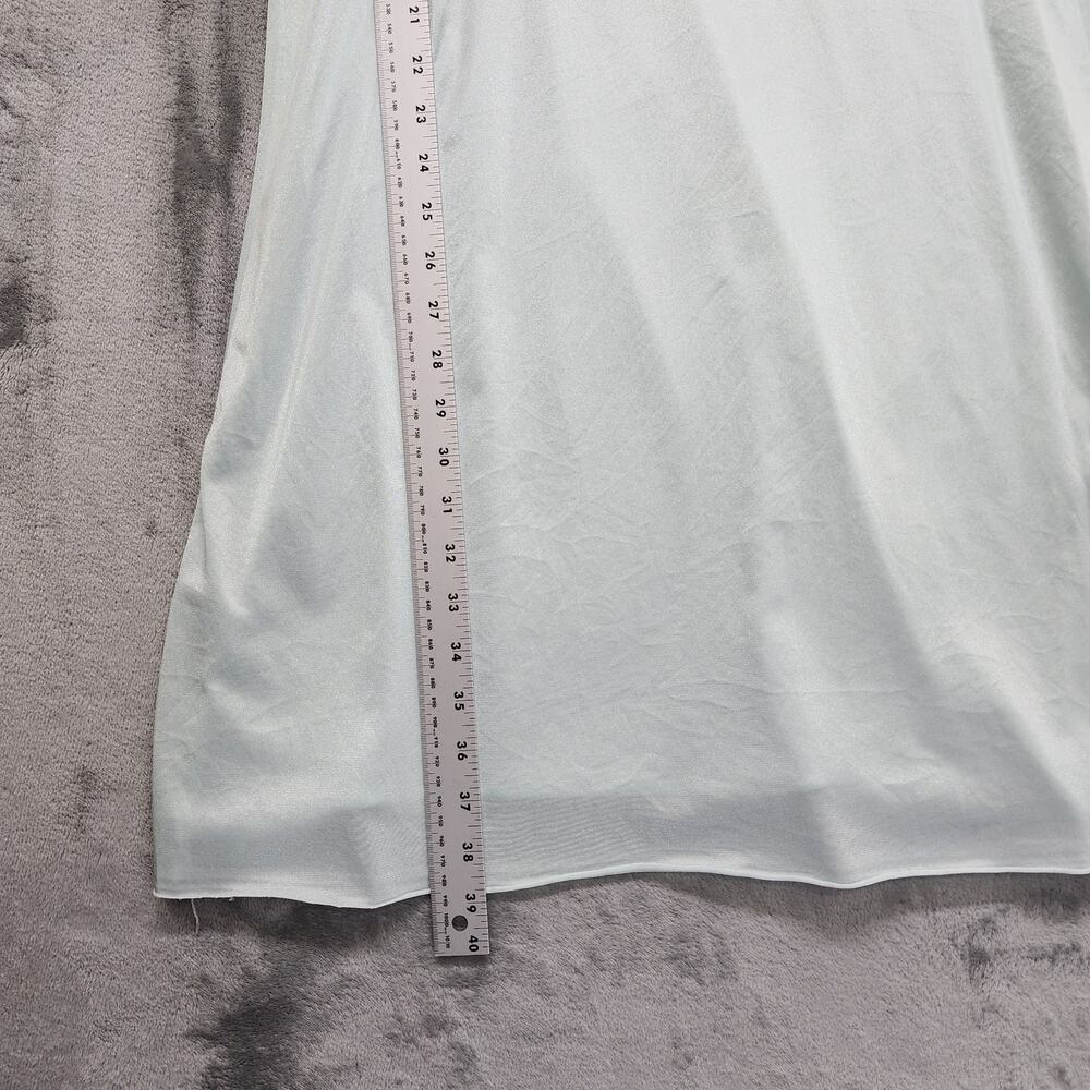 Vintage 60s‎ Petra Fashions Silky Nightgown Size M Baby Blue White Nylon Chemise - Picture 6 of 7